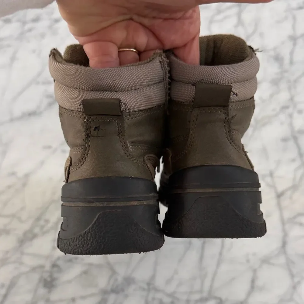 Zara Kids Brown Hiking Boots Sz 11 US 28 Euro
