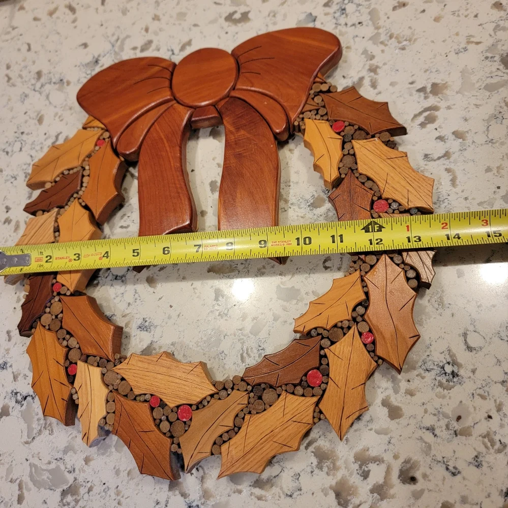 Handcrafted wooden christmas