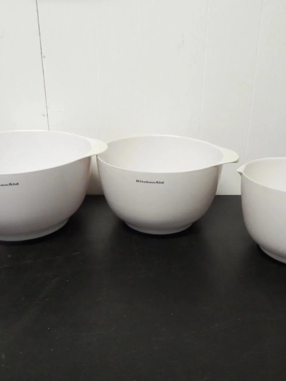 KitchenAid Three (3) Pc Mixing Bowl Set Kitchen Nesting Set 2.5 3.5 & 4.5