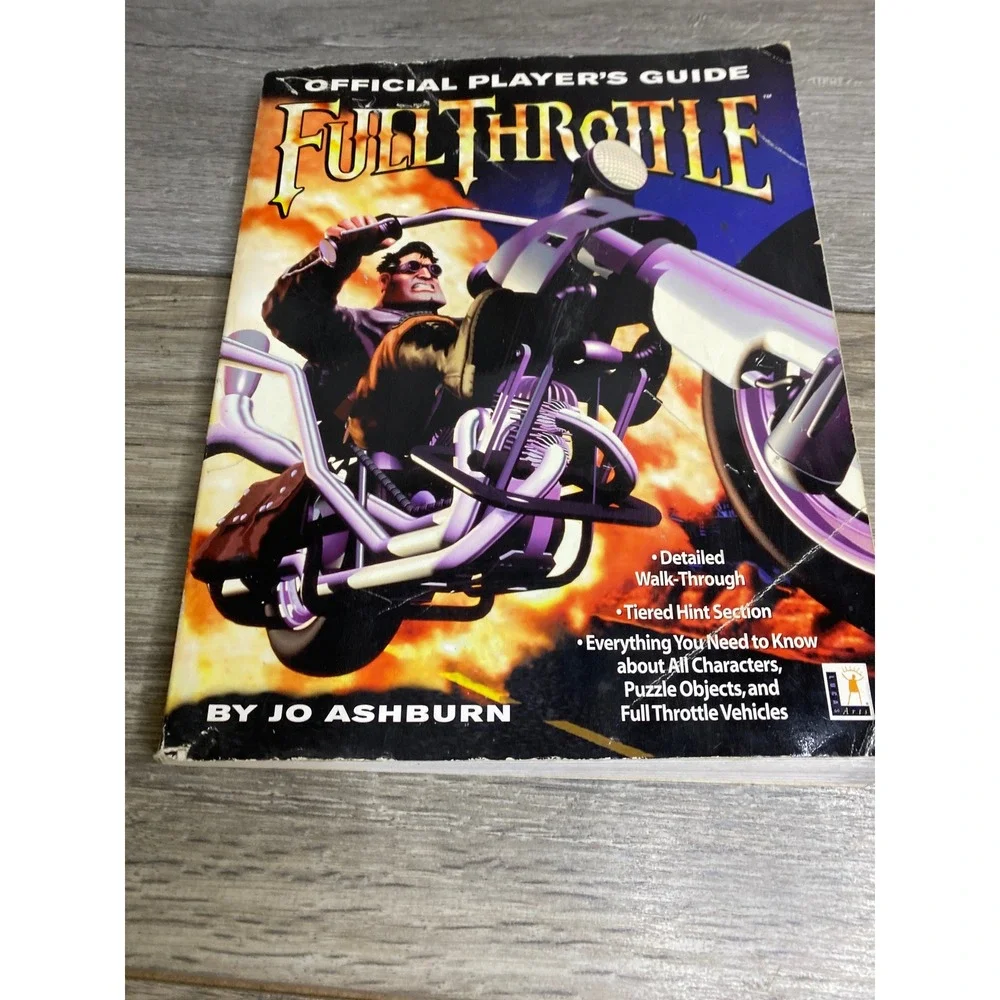 Full Throttle Official Player's Guide Jo Ashburn LucasArts PC Game Strategy Book