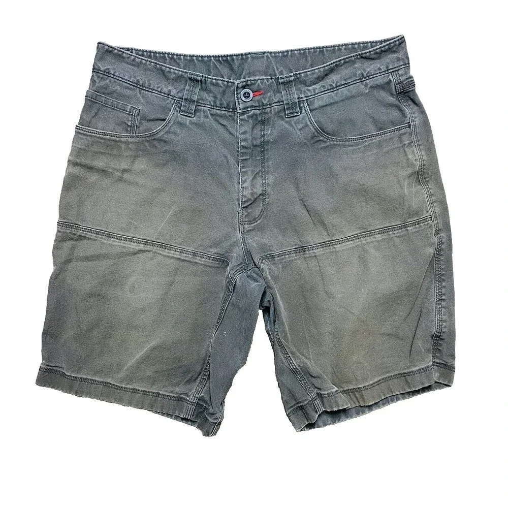 The North Face TNF Mens Grey Cotton Elastane 5 Pocket Shorts Size 34 Inseam 9.5