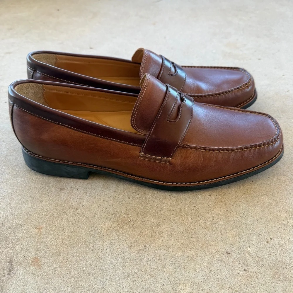 Johnston & Murphy penny size brown