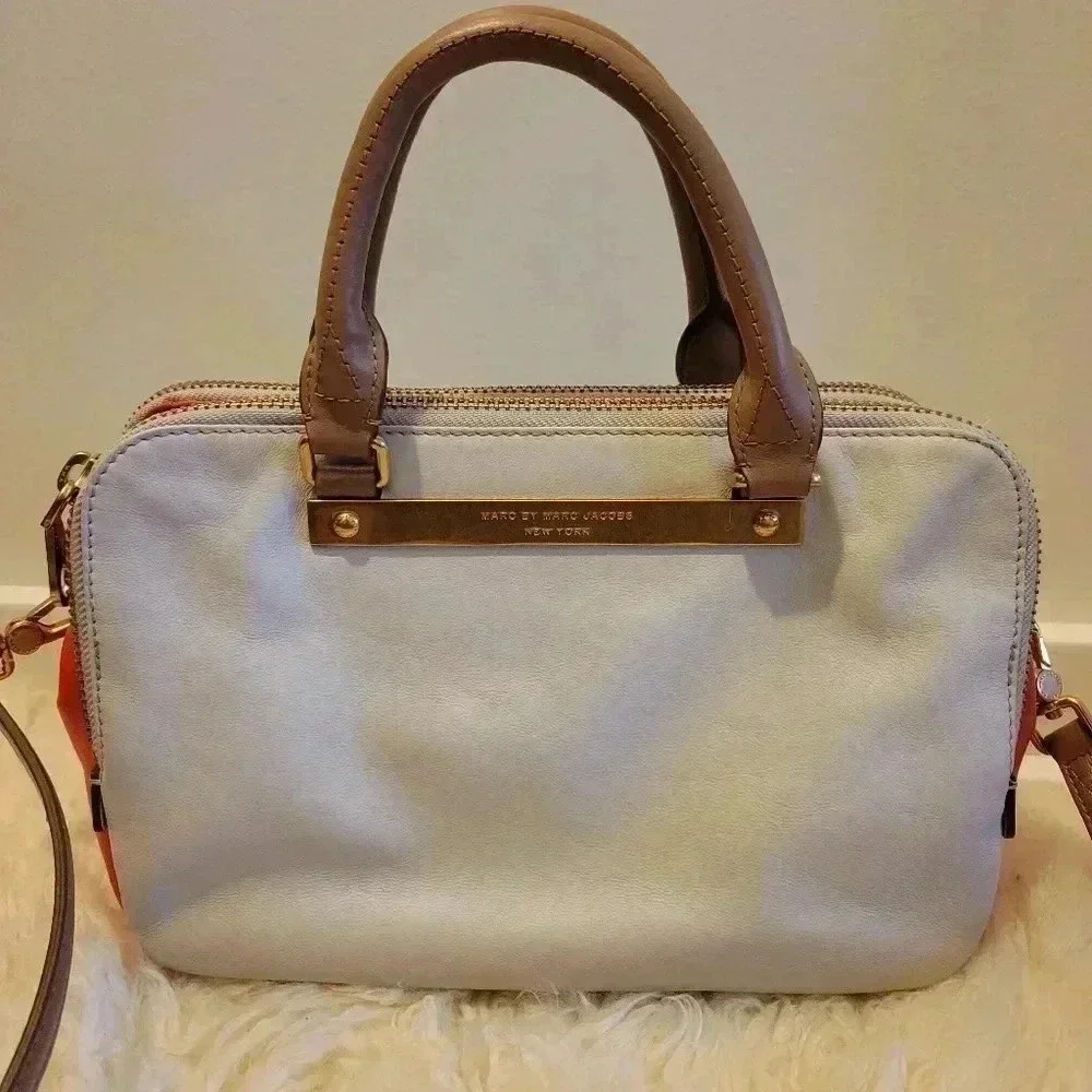 MARC by Marc Jacobs Goodbye Columbus Leather Satchel Crossbody Bag
