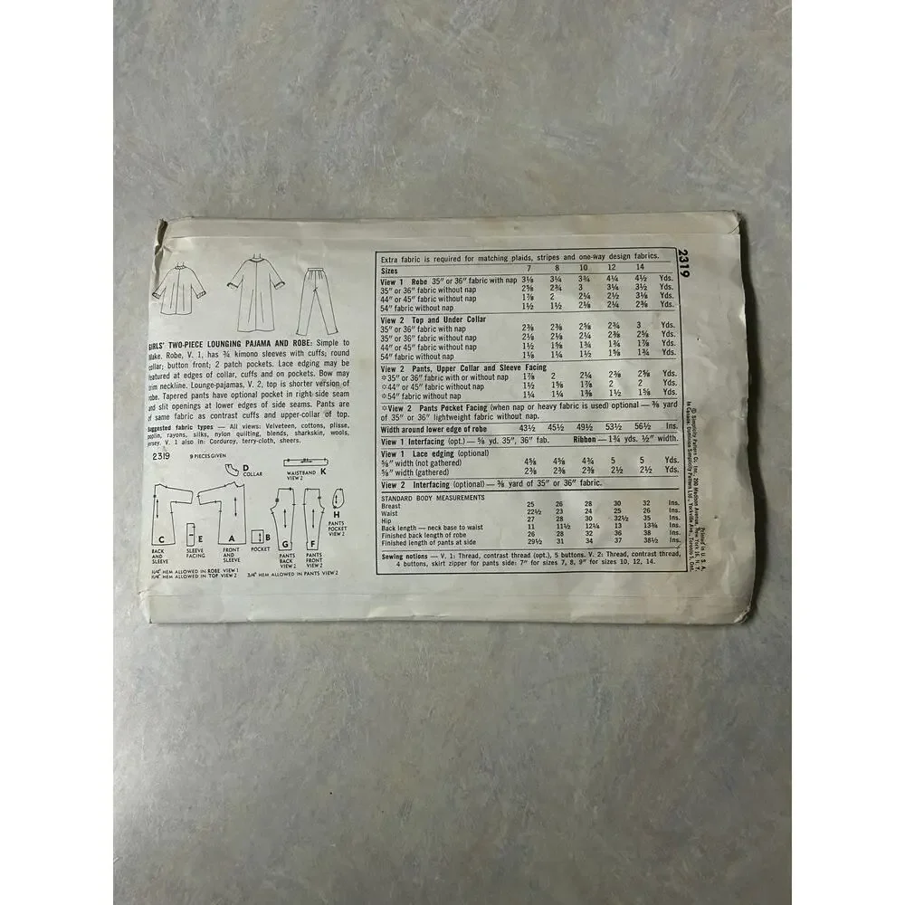 Simplicity vintage pattern
