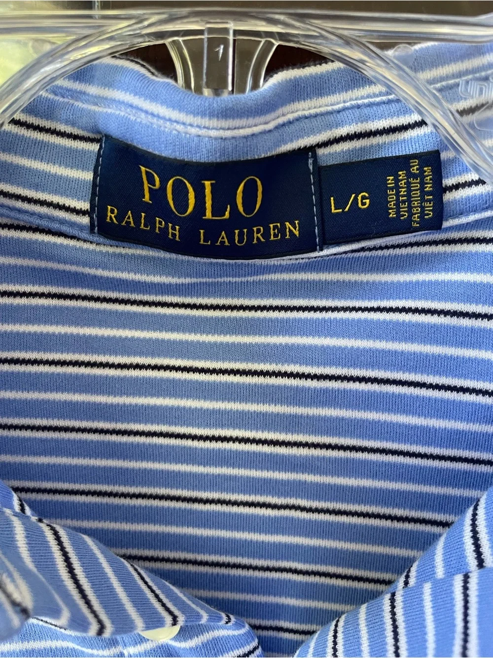 Ralph Lauren fabric stripes polo