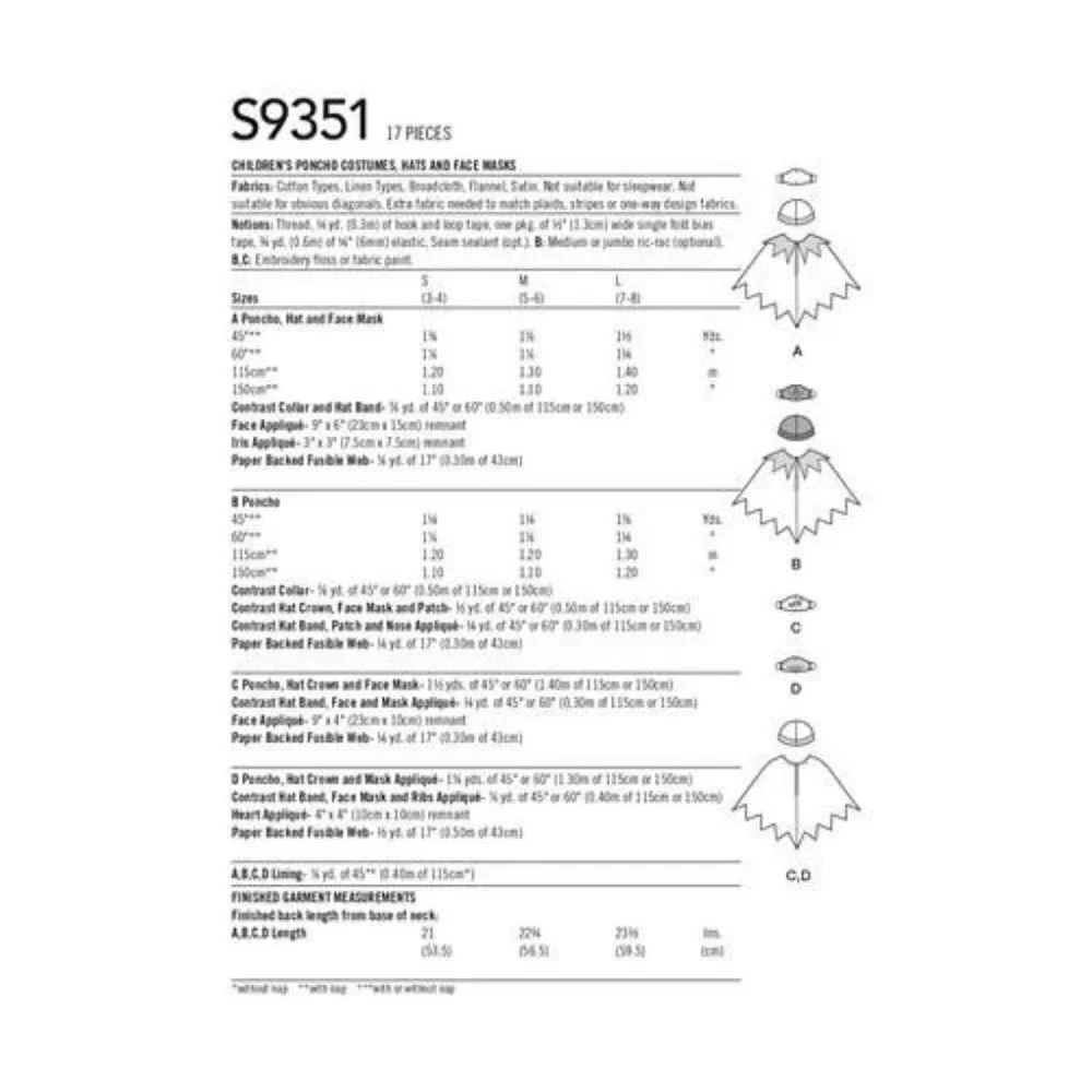 Simplicity sewing pattern