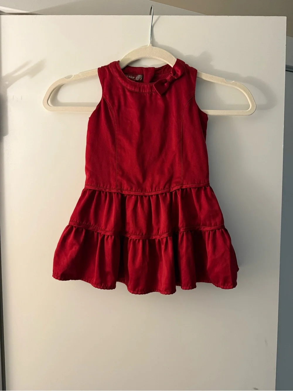 Old Navy Red Tiered Sleeveless Dress