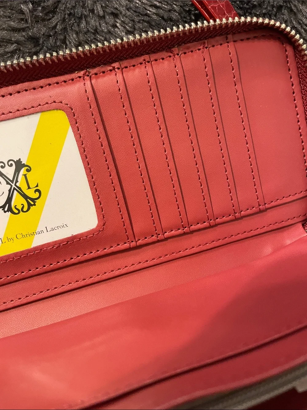 CXL by Christian LaCroix croc embossed