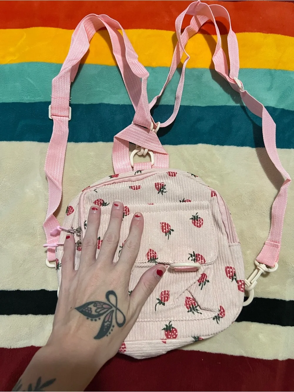Strawberry Mini Backpack 🍓NWOT 🍓
