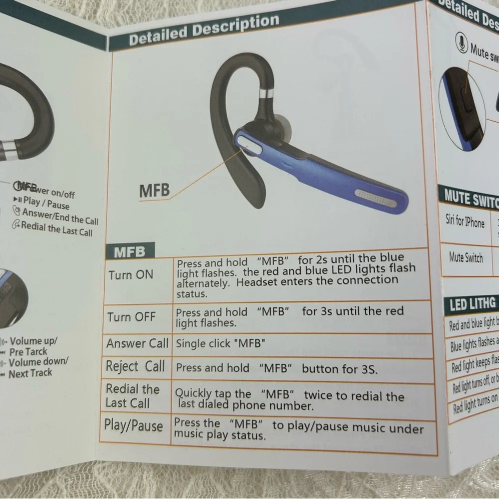 Business Wireless Headset bluetooth headset