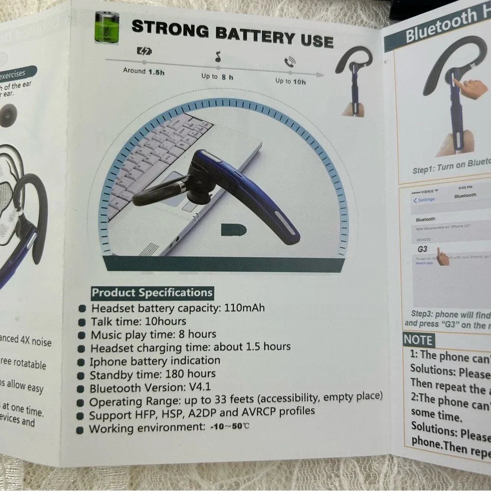 Business Wireless Headset bluetooth headset