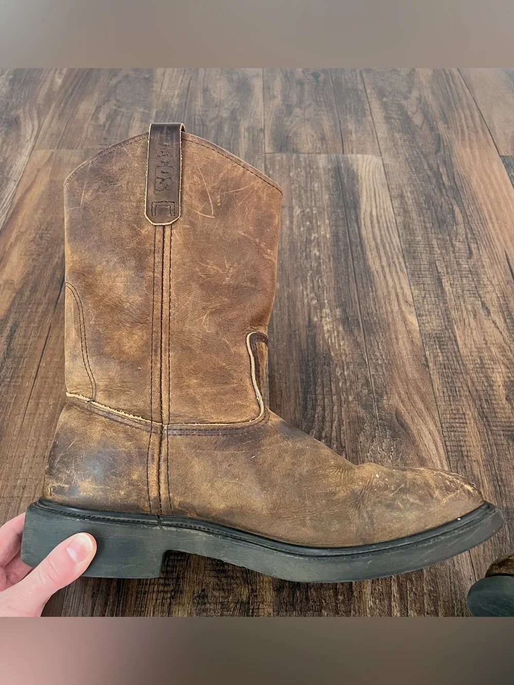 Red Wing Pecos 1124 Pull On Boots Leather Work Western Size 9.5 D Made in USA
