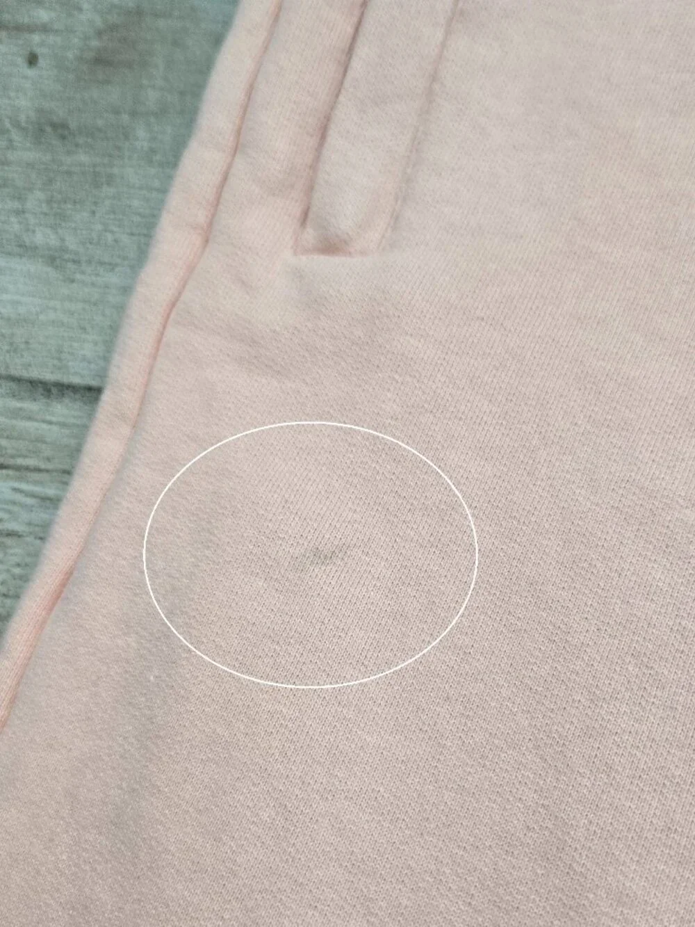 Born Fly Terry Sweatpants Mens Peach and Blue Colorblock Chunky Spell Out L