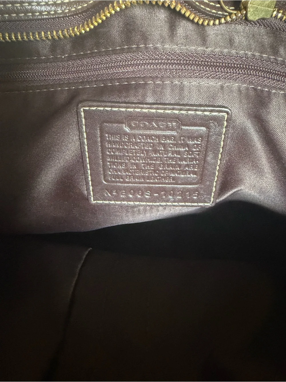Coach classic leather