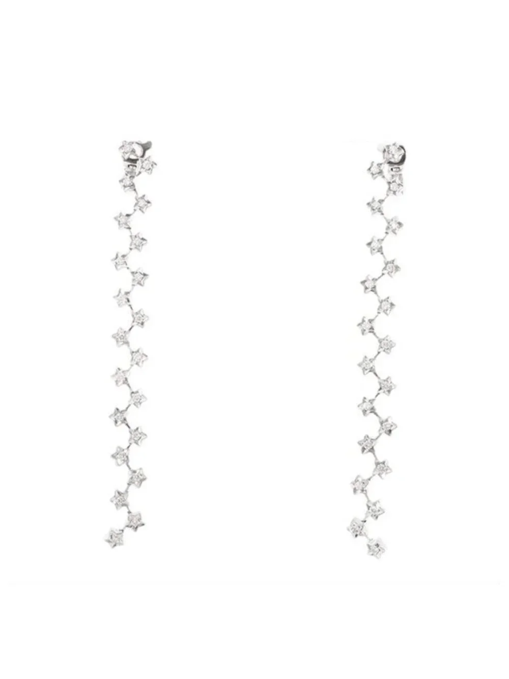 Chanel Drop Earrings White Gold 18K Diamond Comet Collection