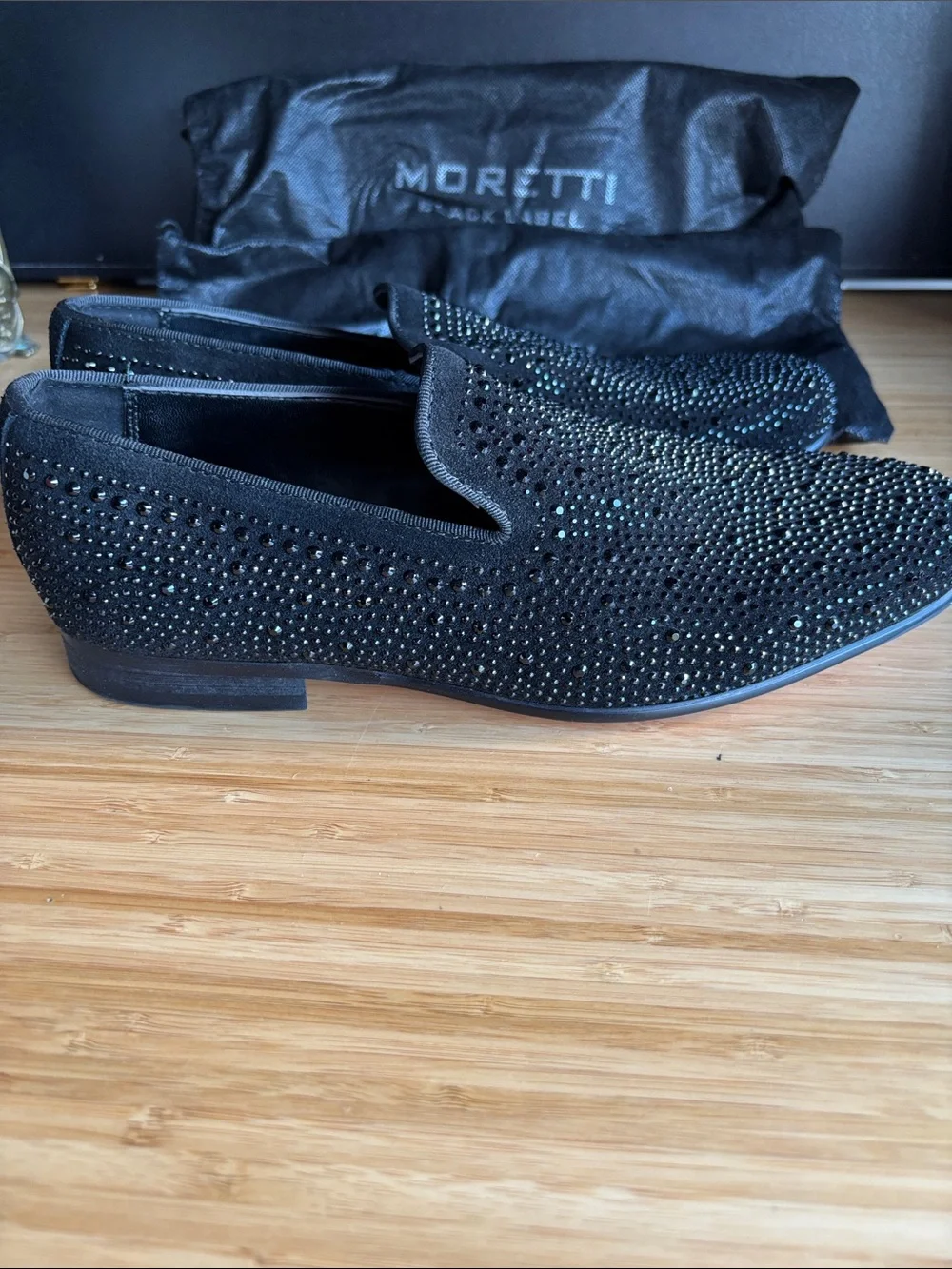 Moretti black loafers