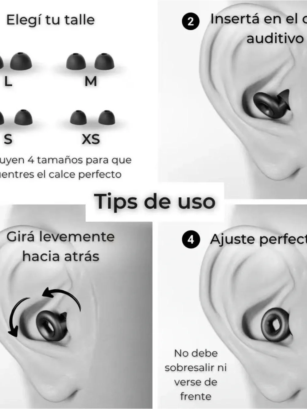 N/A black earbud