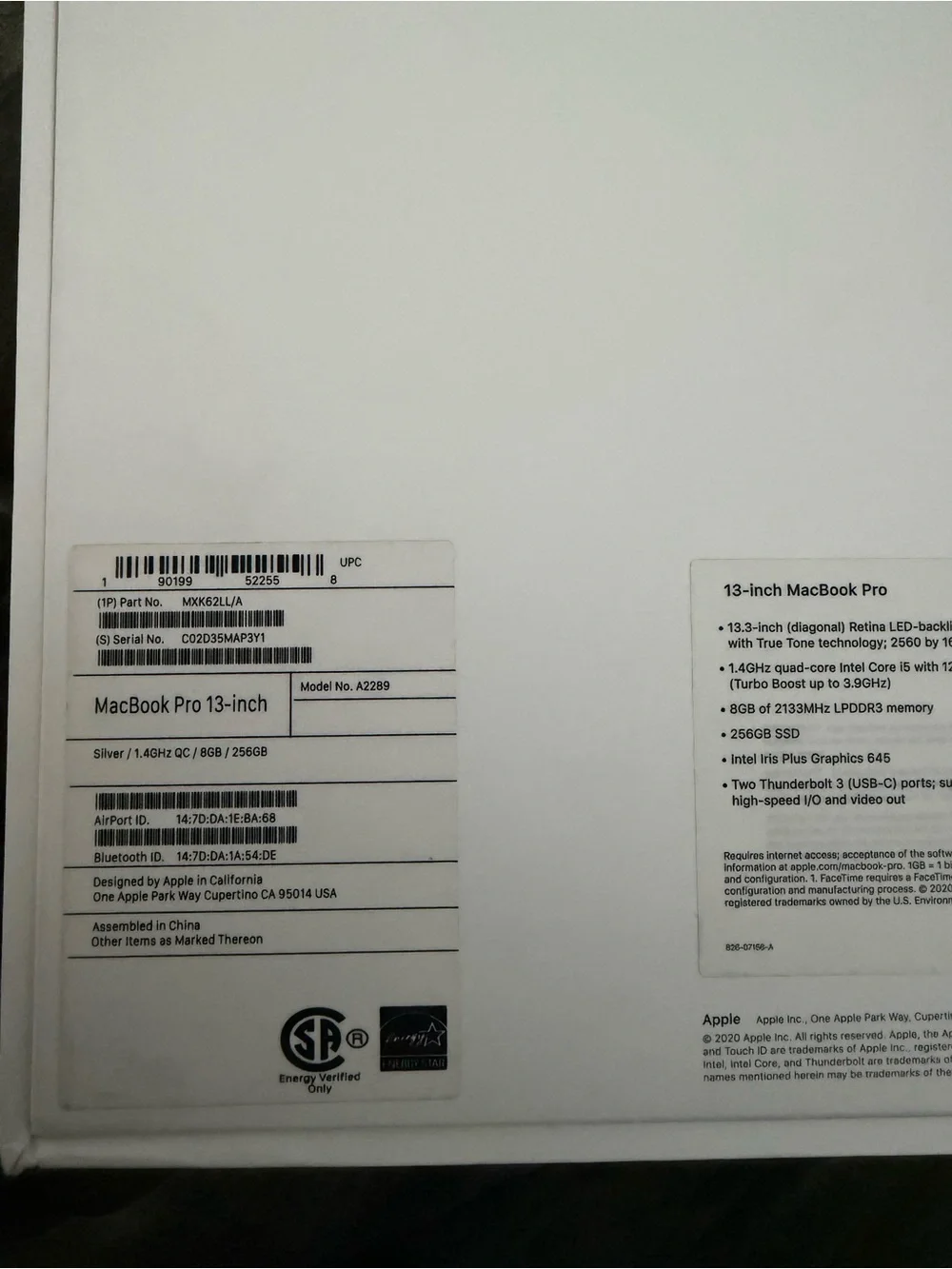 Apple aluminum laptop