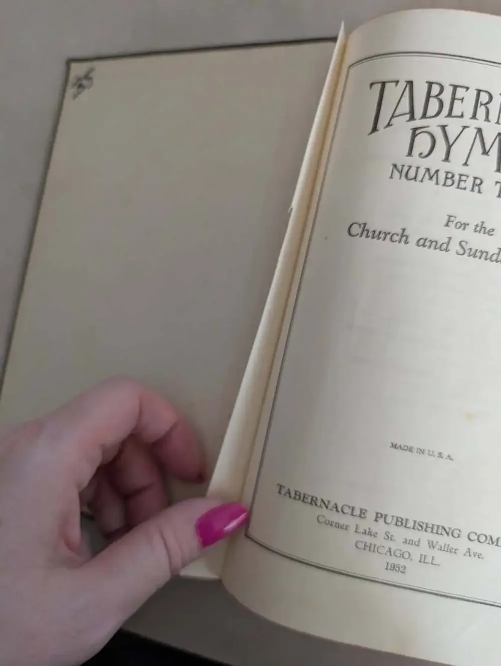 N/A tabernacle hymns