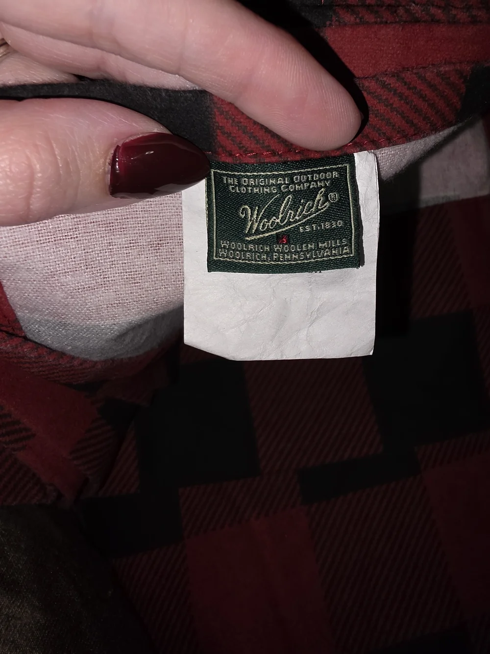 Woolrich buffalo plaid
