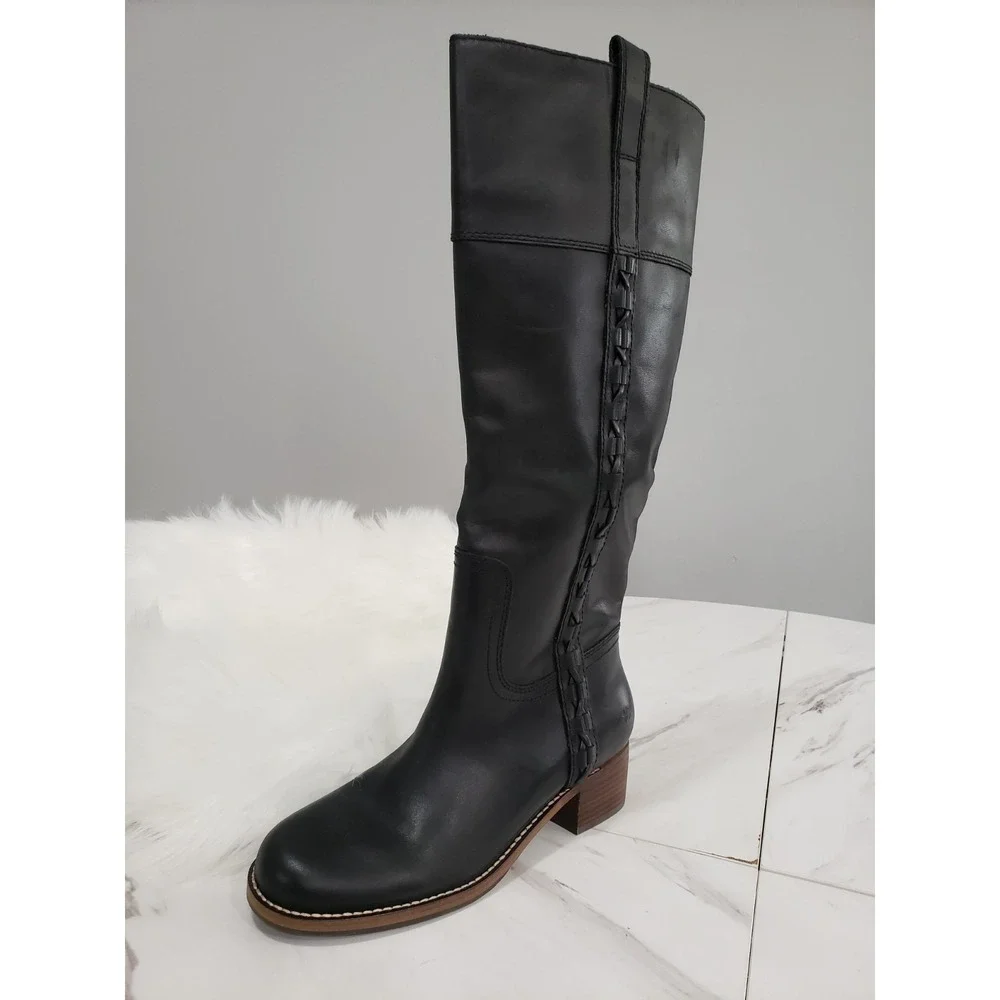 NEVER WORN HAS SCUFFS SIZE 7.5 Lucky Brand Hidranja BLACK HIDRANJA TALL BOOTS