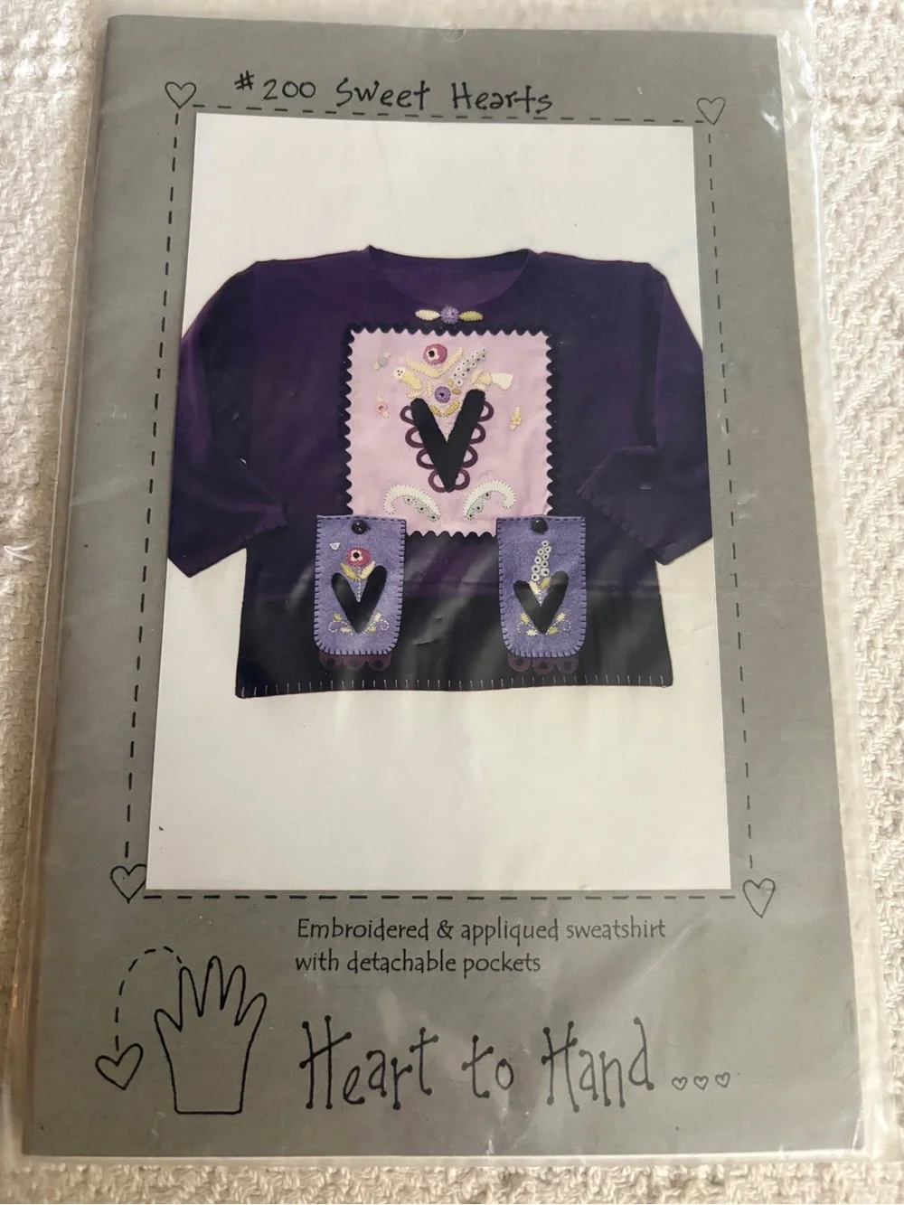 Heart to Hand Pattern #200 “Sweet Hearts” Embroidery & Appliqué