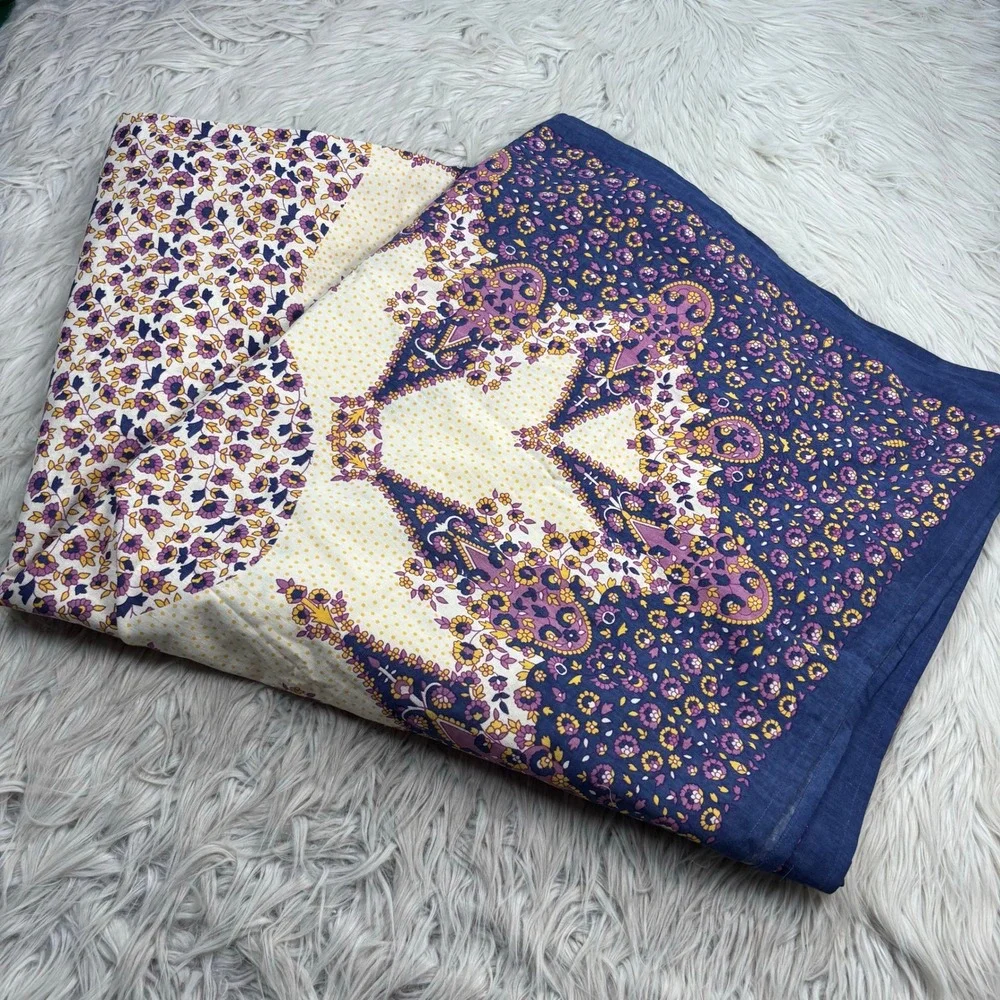 Urban Outfitters Home Bohemian Medallion Tapestry Blue Purple Yellow Boho Dorm