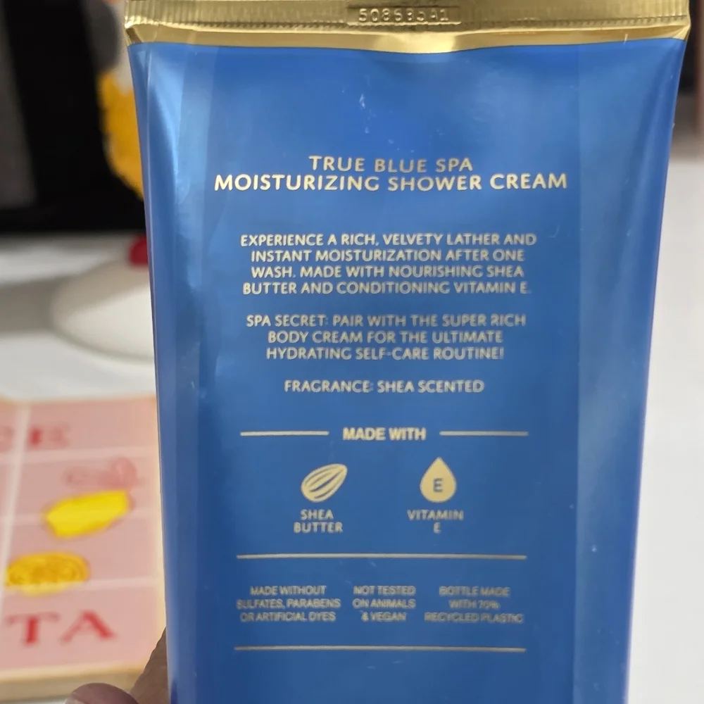 Bath & Body Works True Blue Spa Moisturizing Shea Shower Cream 10oz NEW RARE