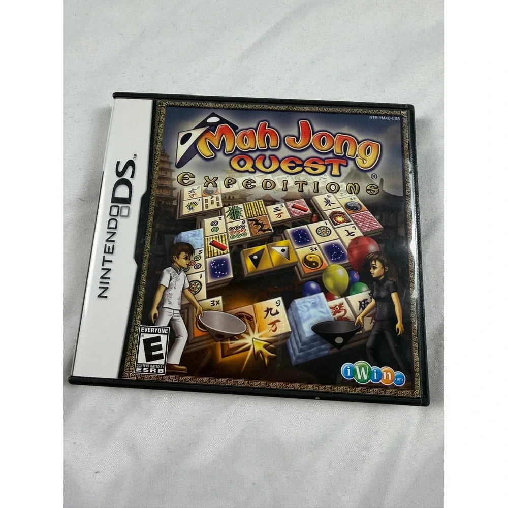 Mah Jong Quest Expeditions Nintendo DS Game tested Original Case Manual‎ Puzzle