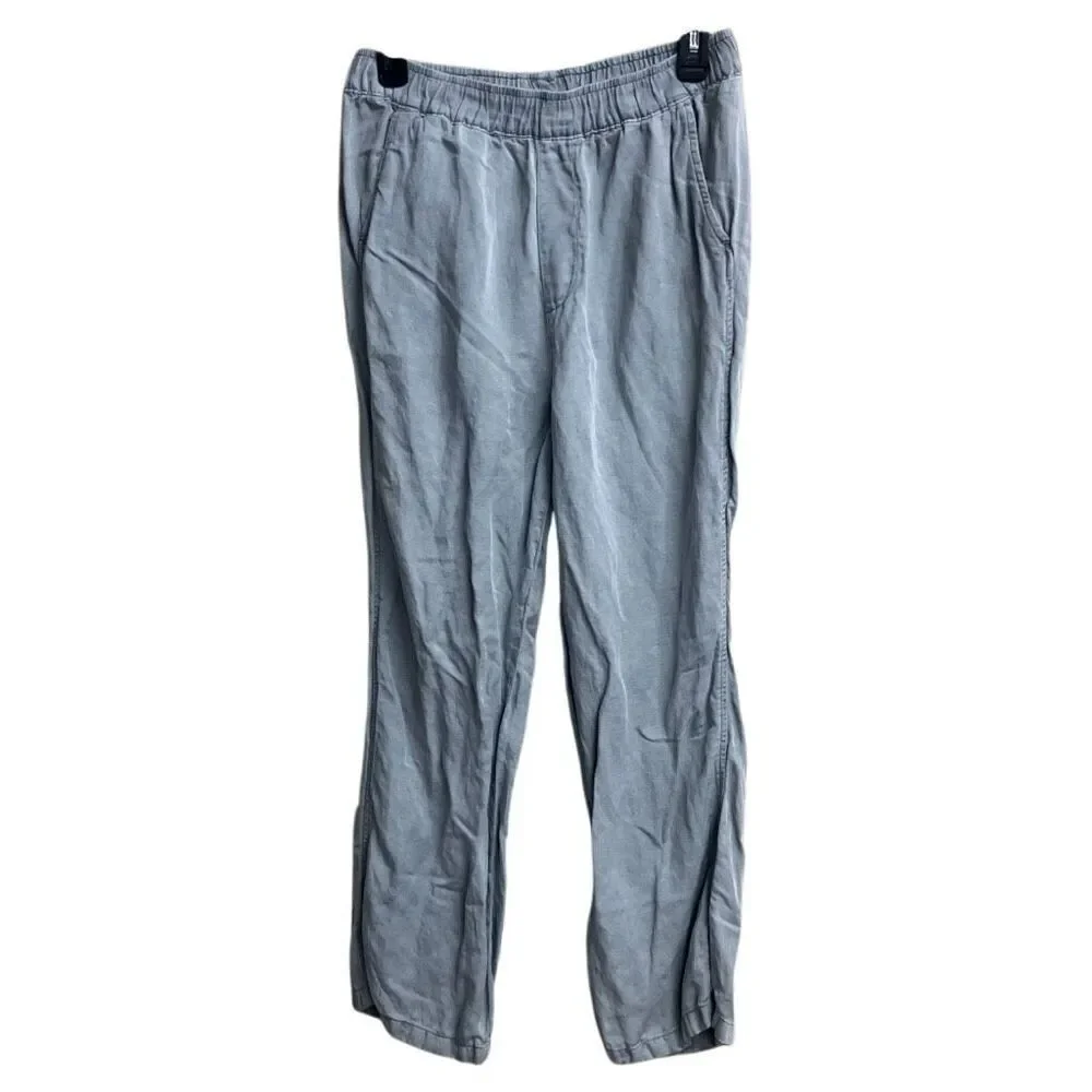 Zara straight leg linen blend pants Medium #690
