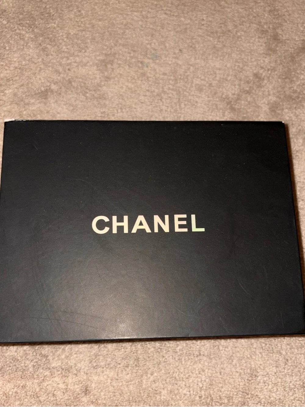 Chanel 24B Sequin Ribbon Bow Mini Rectangular Flap Bag White/Black