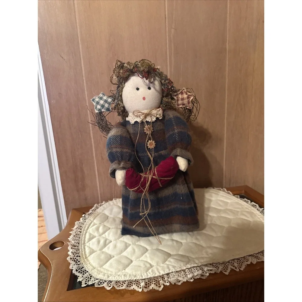 Vintage Americana Decorative‎ Angel Doll Sand Filled Bottom 10