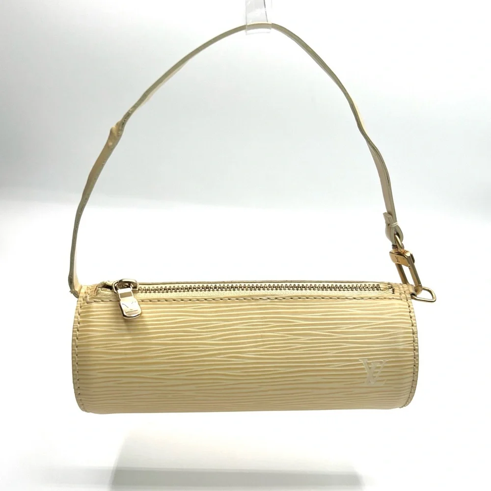 Louis Vuitton Papillon Pochette Barrel Bag in Vanilla Epi Leather