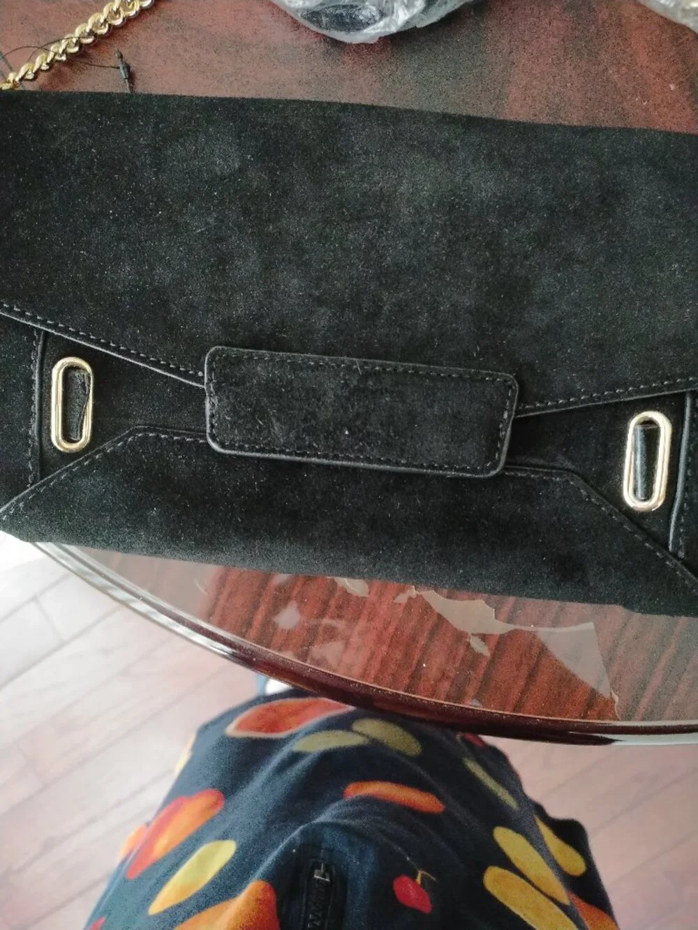 Talbots suede envelope