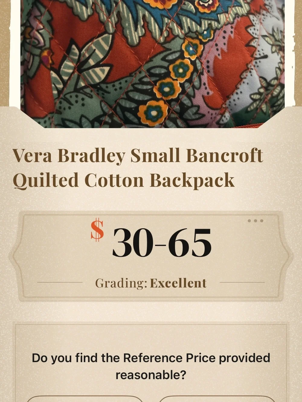 Vera Bradley compact quilted