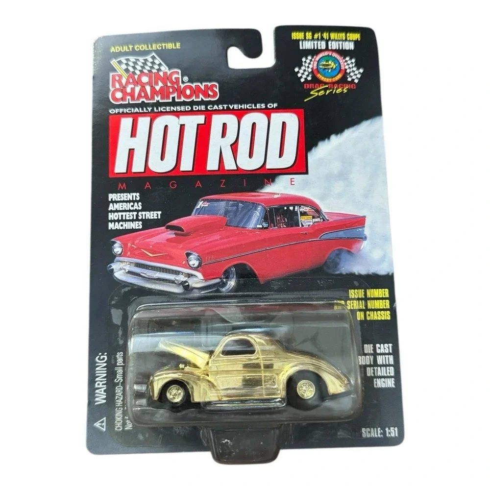 Racing Champions Hot Rod Magazine Thom Taylor 41 Willys Coupe‎ SG 1 Gold Chase