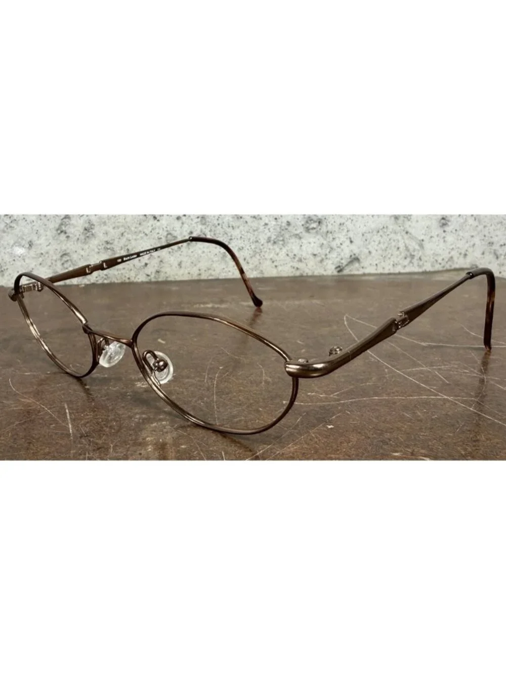 Vintage Ralph Lauren RL620 8ZF Slim Oval Brown Metal Eyeglasses Frames 46-18-130