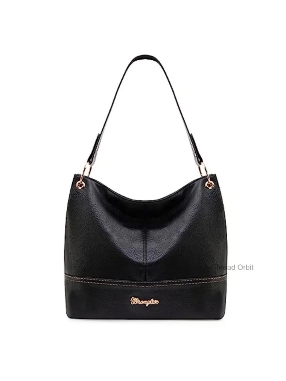 Vegan Leather Hobo Bag Top Handle Shoulder Purse Two Tone