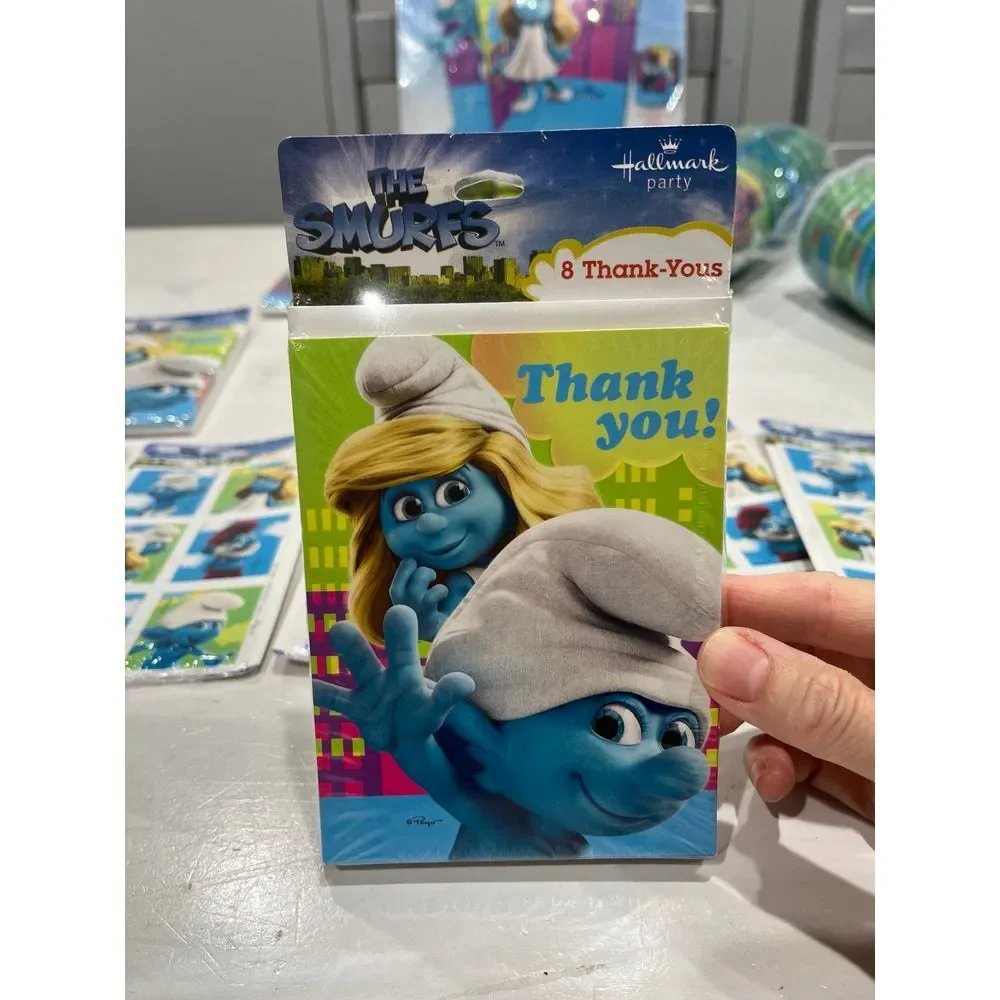 Hallmark smurf party