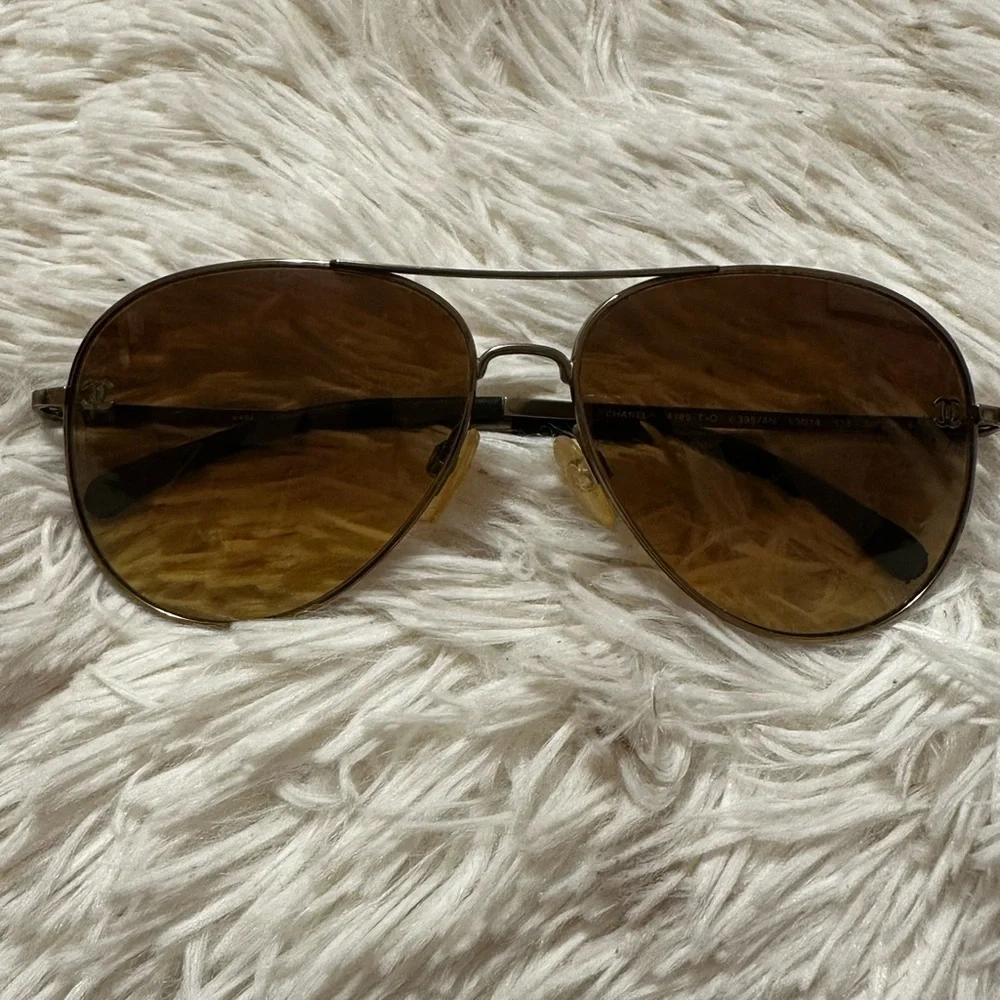 Chanel CH4189TQ pilot sunglasses