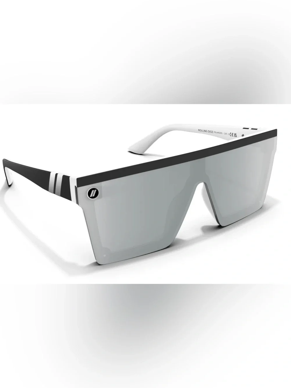 BLENDERS PROVIDENCE DX WHITE/SILVER POLARIZED SUNGLASSES