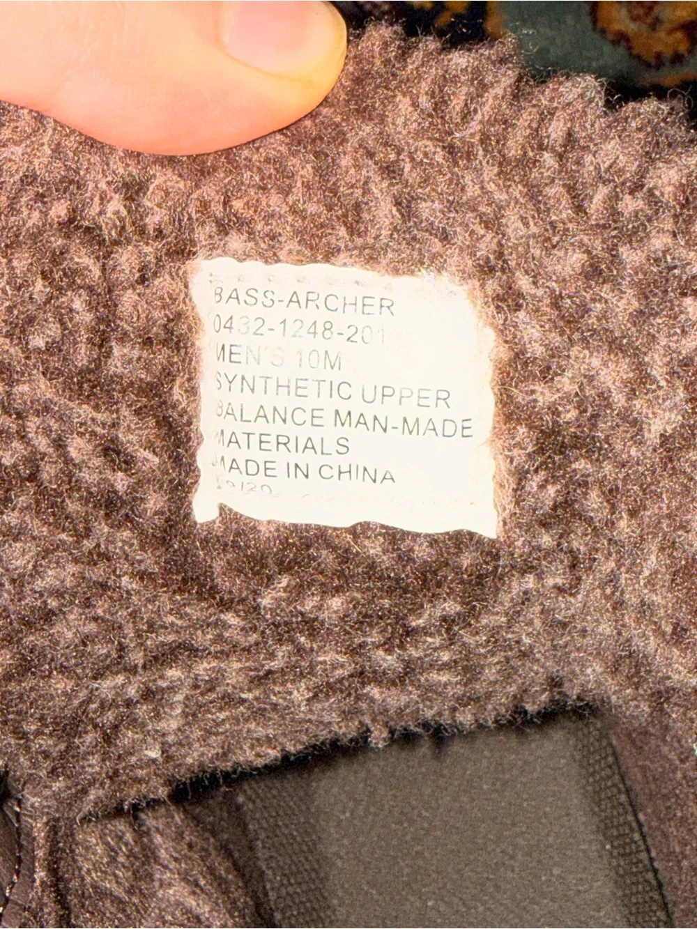 Bass outsole fur round