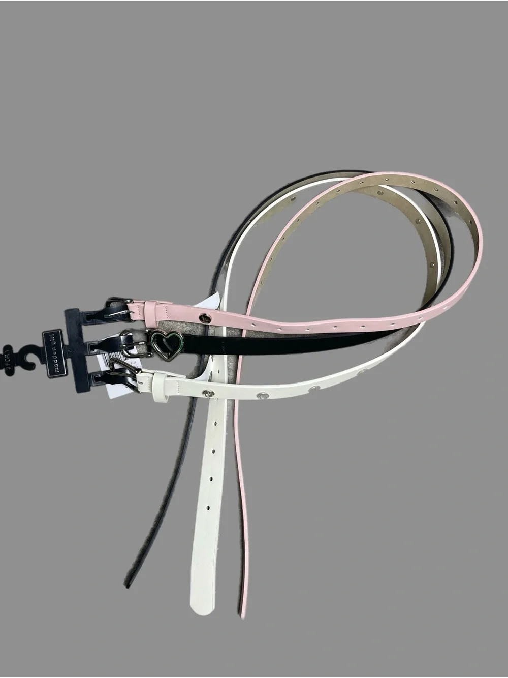 NWT - SET OF 3 Madden Girl Skinny Heart Keeper, Rhnestone Stud, And Diam Perfora