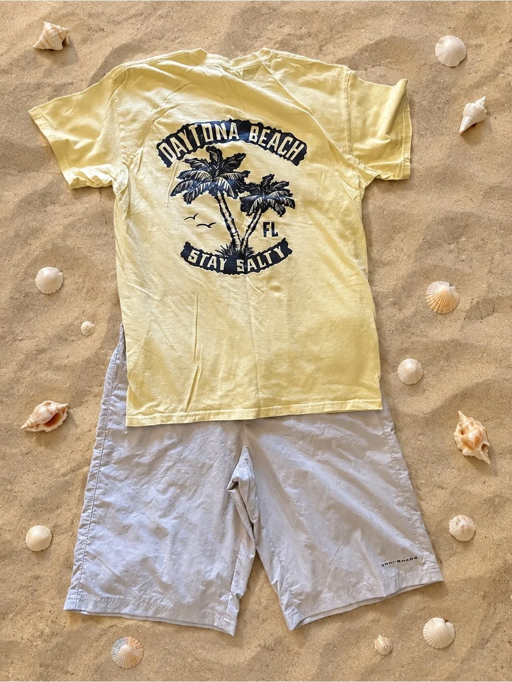 Kids Daytona Beach T-Shirt & Columbia Omni-Shade Shorts Outfit L/XL
