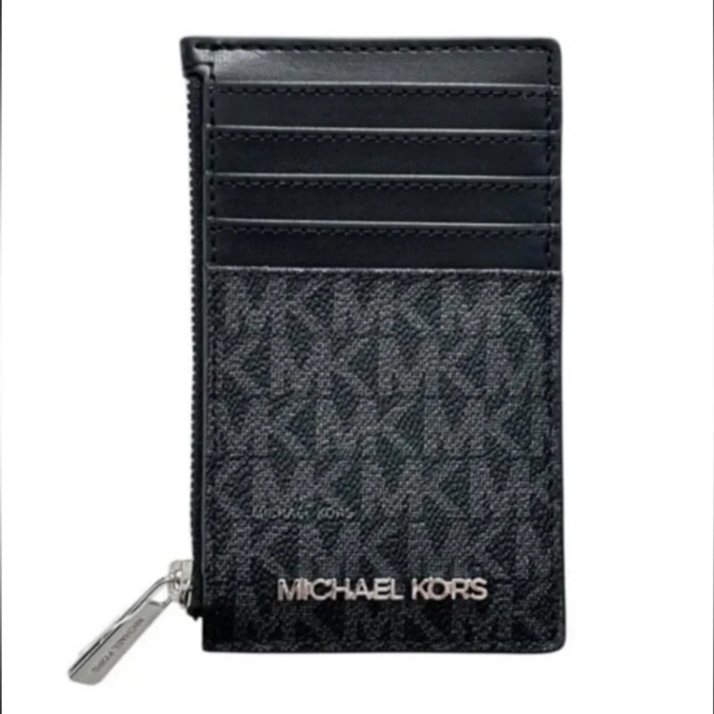 Michael Kors Jet Set Travel Monogram Coin/Card Holder