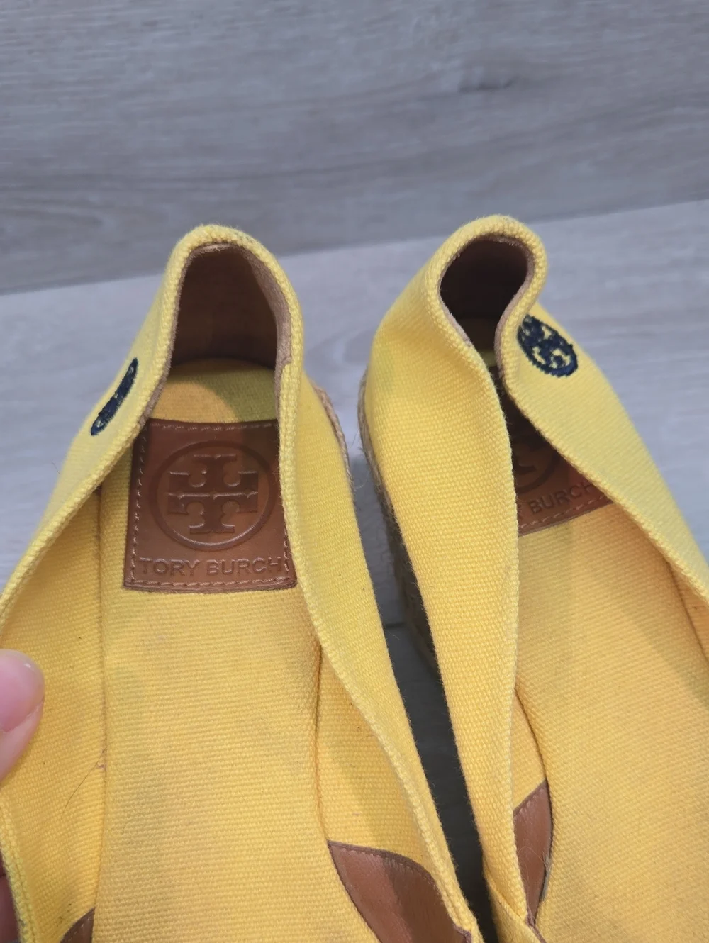 Tory Burch leather sole cotton
