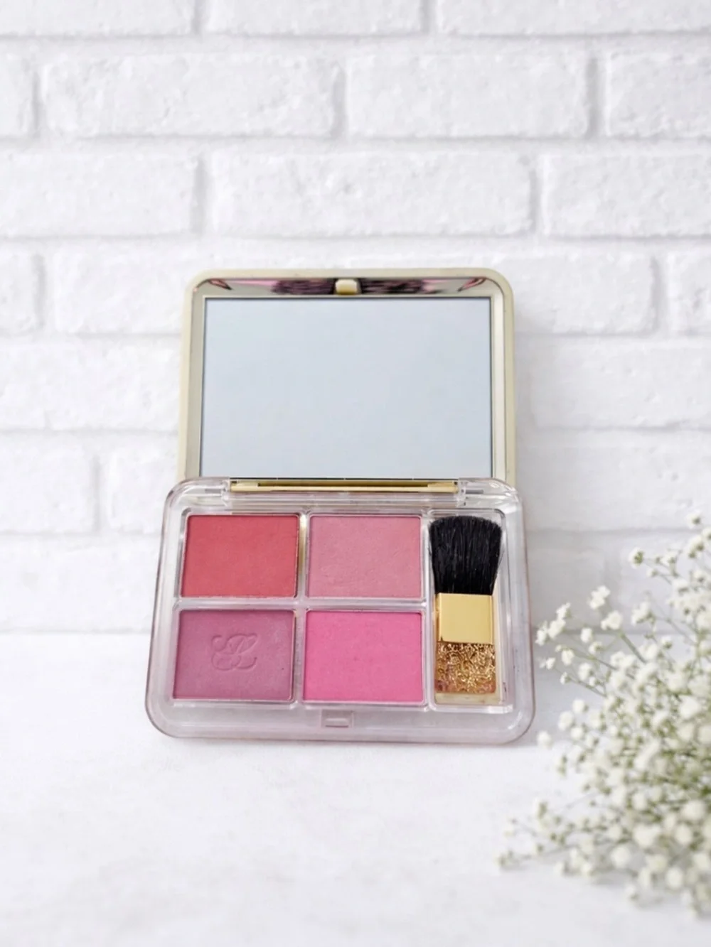 Rare Estee Lauder Deluxe Blush Compact-4 Discontinued Shades NEW