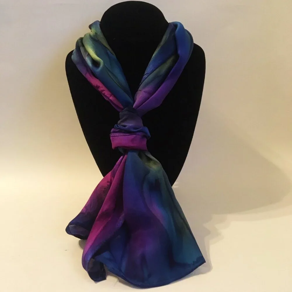 Artisan scarf can silk