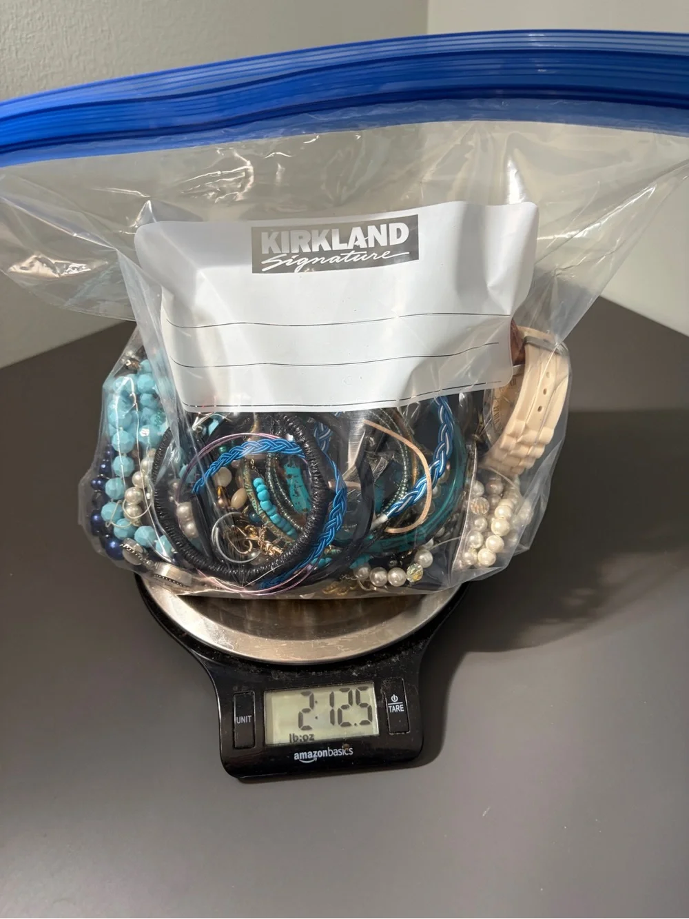Large Mixed Costume Jewelry Craft Resale Lot 2 lb 12.5 oz Watches Beads Pearls