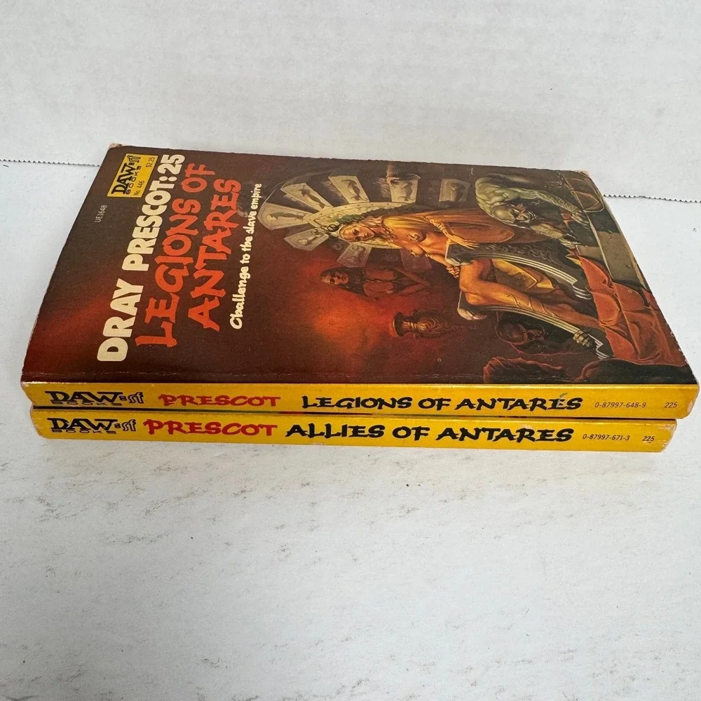 Dray Prescot 25 26 Legions Allies of‎ Antares 1981 1st Print DAW Sci-Fi Books